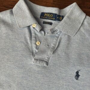 Ralph Lauren Polo Shirt Men’s Size Medium Blue Golf Short Sleeve Uniform